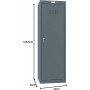 phoenix Casier cubique CL1244, serrure cl, anthracite