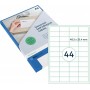 rillprint tiquette universelle, 48,5 x 25,4 mm, transparent