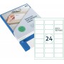 rillprint tiquette universelle, 63,5 x 33,9 mm, transparent