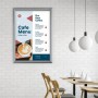 EUROPEL Cadre porte-affiche, B1, 25 mm, argent anodis