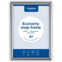 EUROPEL Cadre porte-affiche, A1, 25 mm, argent anodis
