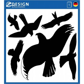 ZDesign HOME tiquette d\'oiseau pour fentre, noir