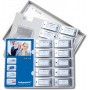 AVERY Zweckform Porte-nom, 80 x 34 mm, set de 5, argent