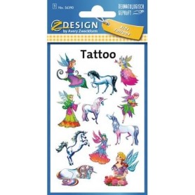 ZDesign KIDS Tatouages \"elfes, licornes\", color