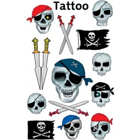 ZDesign KIDS Tatouages \"ttes de mort\", color