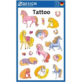 ZDesign KIDS Tatouage enfants \"chevaux\", color