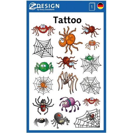 ZDesign KIDS Tatouage enfants \"araignes\", color