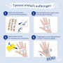 ZDesign KIDS Tatouages \"voitures de course\", noir/rouge