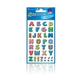 ZDesign SCHOOL Sticker de lettres, lettres: A-Z, color