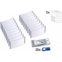 AVERY Zweckform Badge, 70 x 30 mm, set de 20, argent
