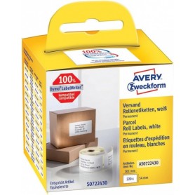 AVERX Zweckform Etiquettes en rouleau, 101 x 54mm, blanc