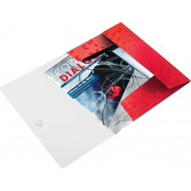 LEITZ Chemise lastique WOW, A4, PP, rouge