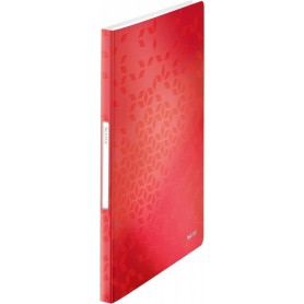 LEITZ Protge-documents WOW, A4, PP, 40 pochettes, rouge