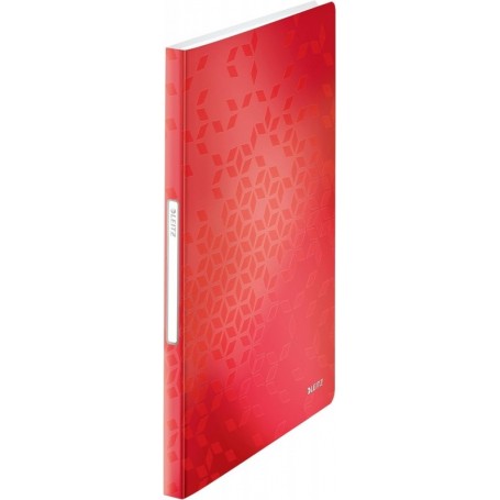 LEITZ Protge-documents WOW, A4, PP, 40 pochettes, rouge