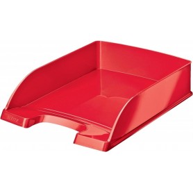 LEITZ Corbeille courrier Plus WOW, A4, polystyrne, rouge