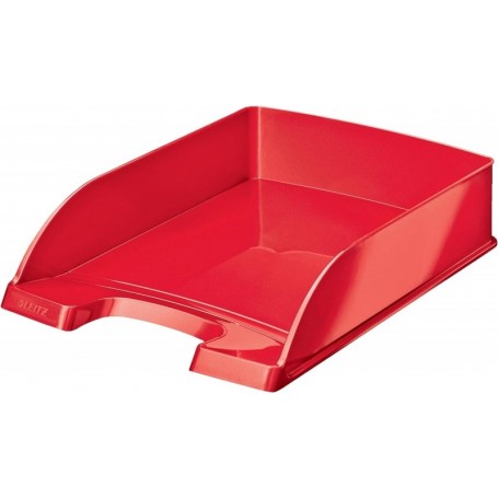 LEITZ Corbeille courrier Plus WOW, A4, polystyrne, rouge