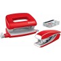 LEITZ kit mini agrafeuse et perforateur Nexxt WOW, rouge
