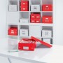 LEITZ Porte-revues Click & Store, A4, carton, rouge