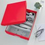 LEITZ Bote de rangement Click & Store WOW, grand, rouge