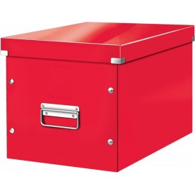 LEITZ Bote de rangement Click & Store WOW Cube L, rouge