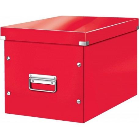 LEITZ Bote de rangement Click & Store WOW Cube L, rouge