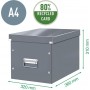 LEITZ Bote de rangement Click & Store WOW Cube L, rouge