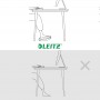 LEITZ Repose-pieds Ergo, plastique, gris clair