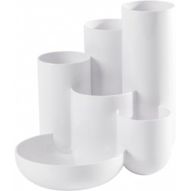 HAN Multipot crayons CAMPUS, 6 pots, polystyrne, blanc