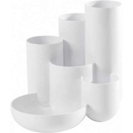 HAN Multipot crayons CAMPUS, 6 pots, polystyrne, blanc