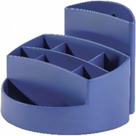 HAN Multipot crayons RONDO KARMA, 9 compartiments, bleu