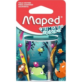Maped Taille-crayon 2 trous JUNGLE fever, en mtal, blister