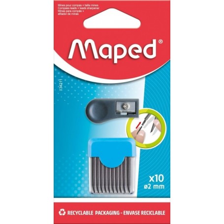 Maped Mine de rechange pour compas + taille-mine, blister