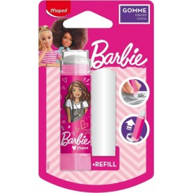 Maped Gomme en plastique Barbie + rechange, blister