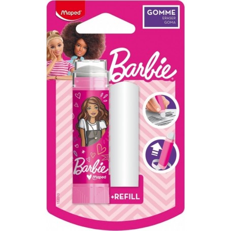 Maped Gomme en plastique Barbie + rechange, blister