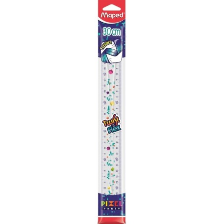 Maped Rgle plate Twist\'n Flex PIXEL PARTY, 300 mm