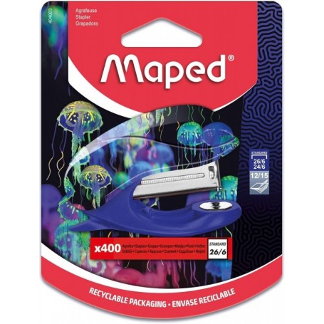 Maped Mini agrafeuse DEEPSEA PARADISE, capacit: 15 feuilles