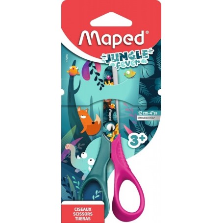 Maped Ciseaux JUNGLE fever VIVO, 120 mm, assorti