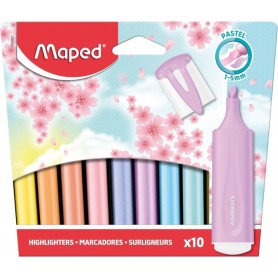 Maped Surligneur FLUO\'PEPS PASTEL, blister de 10