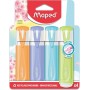 Maped Surligneur FLUO\'PEPS PASTEL, blister de 4