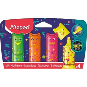 Maped Surligneur Mini PIXEL PARTY, blister de 4