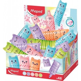 Maped Surligneur Mini PASTEL, prsentoir de 48