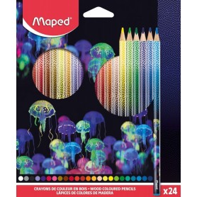 Maped Crayon de couleur DEEPSEA PARADISE, tui carton de 24