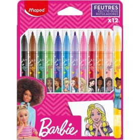 Maped Feutre Barbie, tui en carton de 12