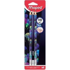 Maped Crayon de papier DEEPSEA PARADISE, avec gomme, HB