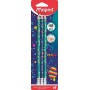 Maped Crayon de papier PIXEL PARTY, avec gomme, blister de 6