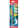 Maped Crayon de papier JUNGLE fever avec gomme, blister de 2