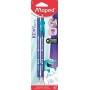 Maped Crayon de papier, avec gomme, HB, blister de 2