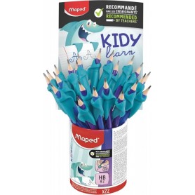 Maped Crayon de papier, avec gomme & guide-doigt, pot de 22