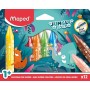 Maped Crayon cire JUNGLE fever JUMBO, tui en carton de 12