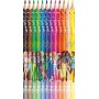 Maped Crayon de couleur Barbie, tui en carton de 12